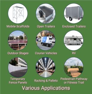 A visual representation of sandwich panels being utilized in diverse industries.